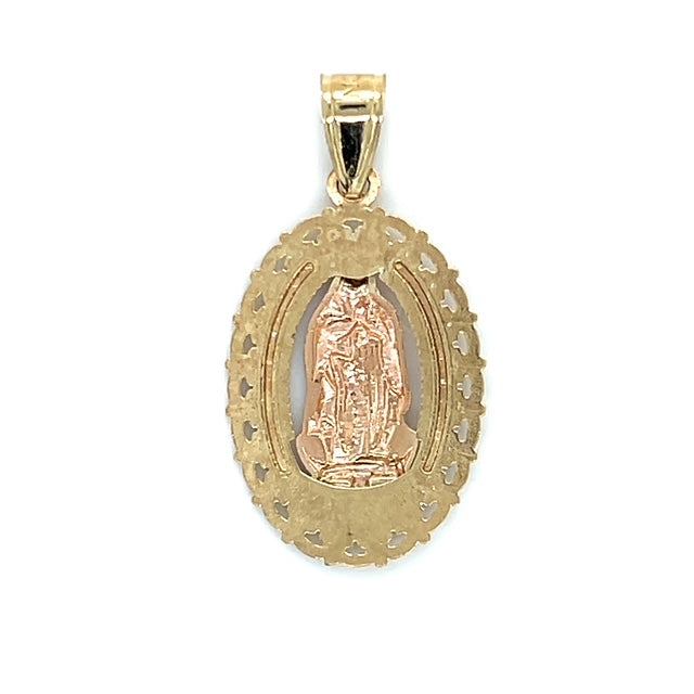 10K Two-Tone Gold Pendant
