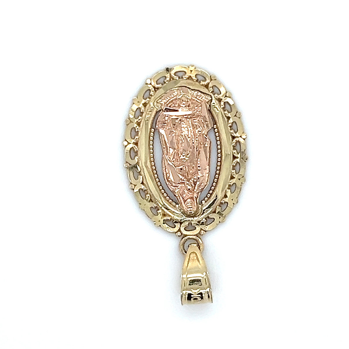 10K Two-Tone Gold Pendant