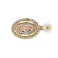 10K Two-Tone Gold Pendant