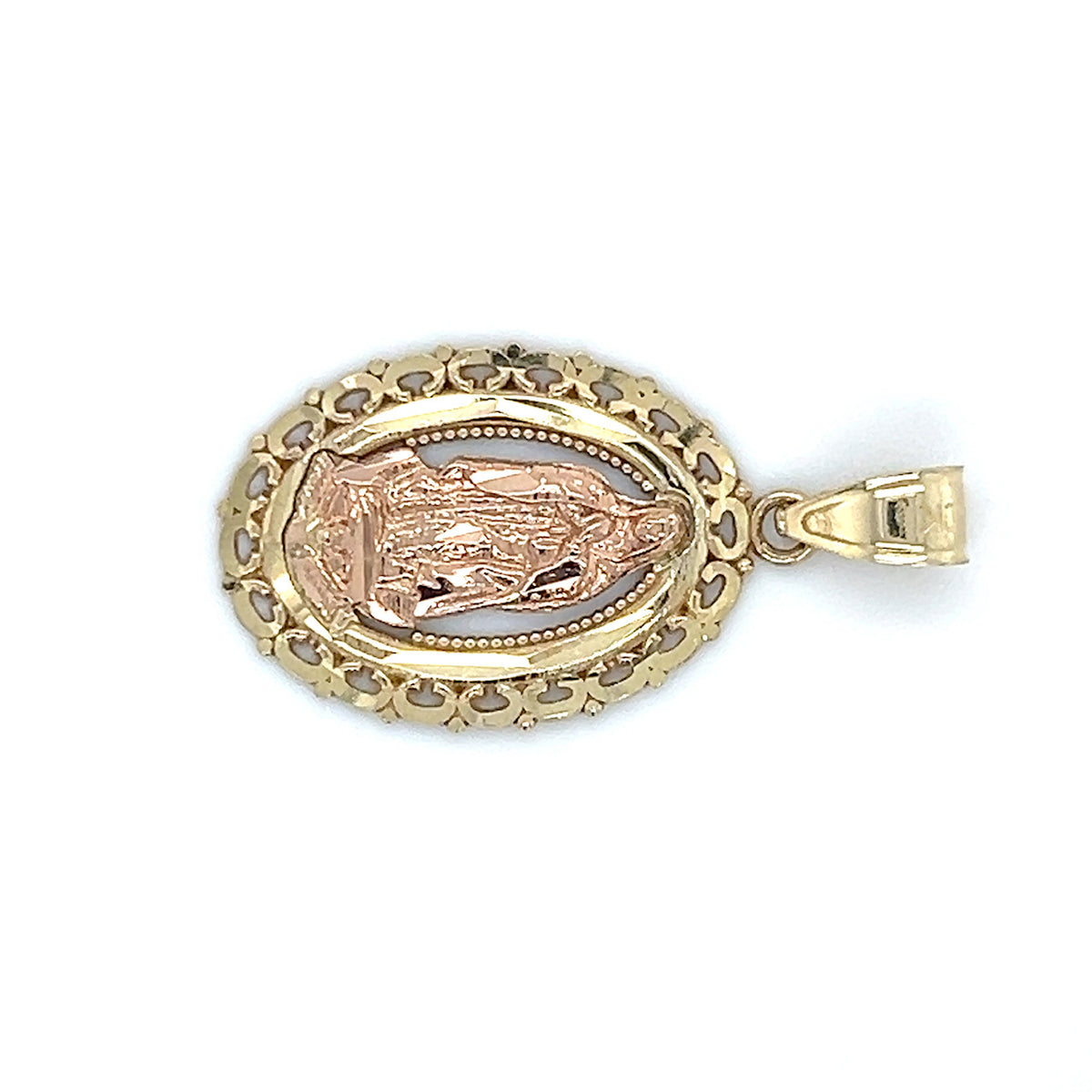 10K Two-Tone Gold Pendant