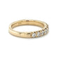 14K Yellow Gold Diamond Lady's Wedding Band; Size 7