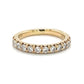 14K Yellow Gold Diamond Lady's Wedding Band; Size 7