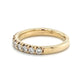 14K Yellow Gold Diamond Lady's Wedding Band; Size 7