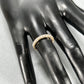 14K Yellow Gold Diamond Lady's Wedding Band; Size 7