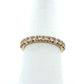 14K Yellow Gold Diamond Lady's Wedding Band; Size 7