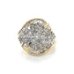 14K Yellow Gold Diamond Lady's Fashion Ring; Size 7