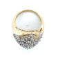 14K Yellow Gold Diamond Lady's Fashion Ring; Size 7