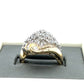 14K Yellow Gold Diamond Lady's Fashion Ring; Size 7
