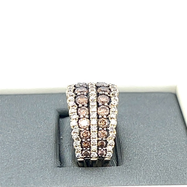 14K Yellow Gold Diamond Lady's Fashion Ring; Size 7