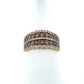 14K Yellow Gold Diamond Lady's Fashion Ring; Size 7