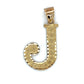 10K Yellow Gold "J" Pendant