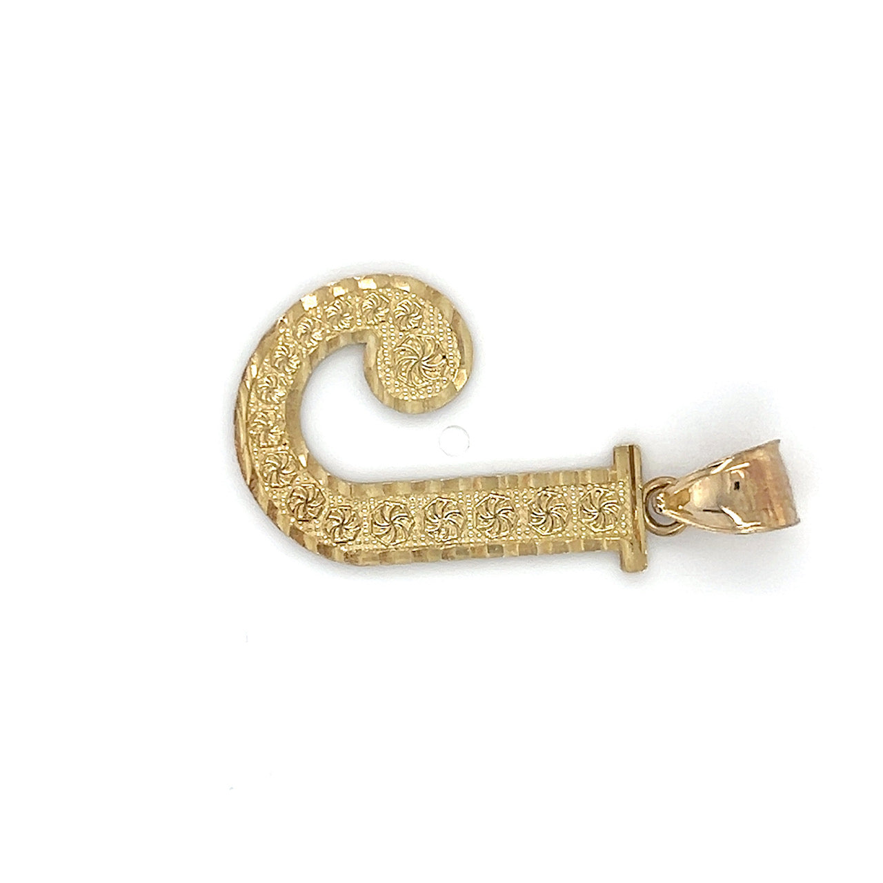 10K Yellow Gold "J" Pendant