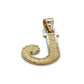 10K Yellow Gold "J" Pendant