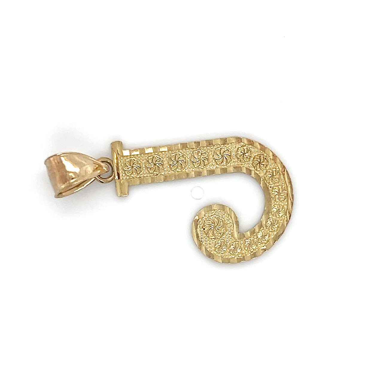 10K Yellow Gold "J" Pendant