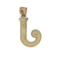 10K Yellow Gold "J" Pendant