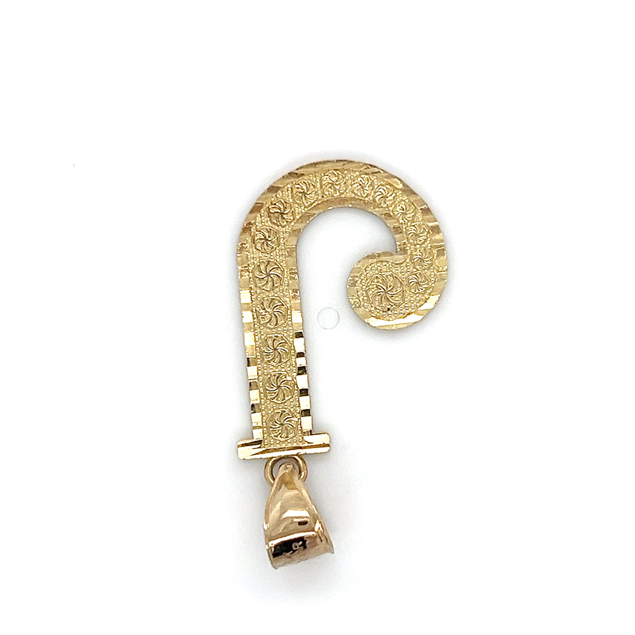 10K Yellow Gold "J" Pendant