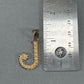 10K Yellow Gold "J" Pendant