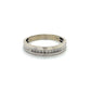 14K White Gold Diamond Gentleman's Wedding Band; Size 12.5