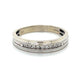 14K White Gold Diamond Gentleman's Wedding Band; Size 12.5