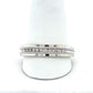14K White Gold Diamond Gentleman's Wedding Band; Size 12.5