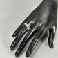 14K White Gold Diamond Gentleman's Wedding Band; Size 12.5