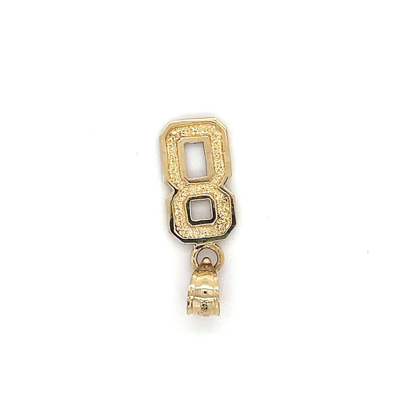 14K Yellow Gold "8" Pendant