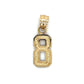 14K Yellow Gold "8" Pendant