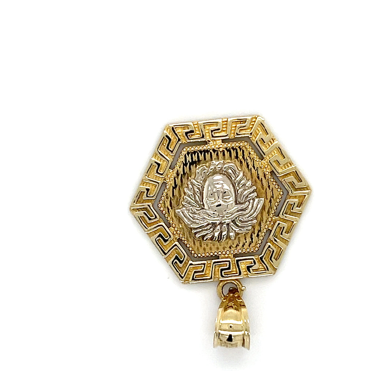 10K Two-Tone Gold Pendant