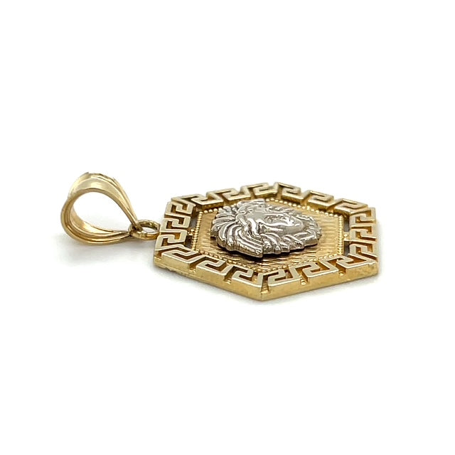 10K Two-Tone Gold Pendant