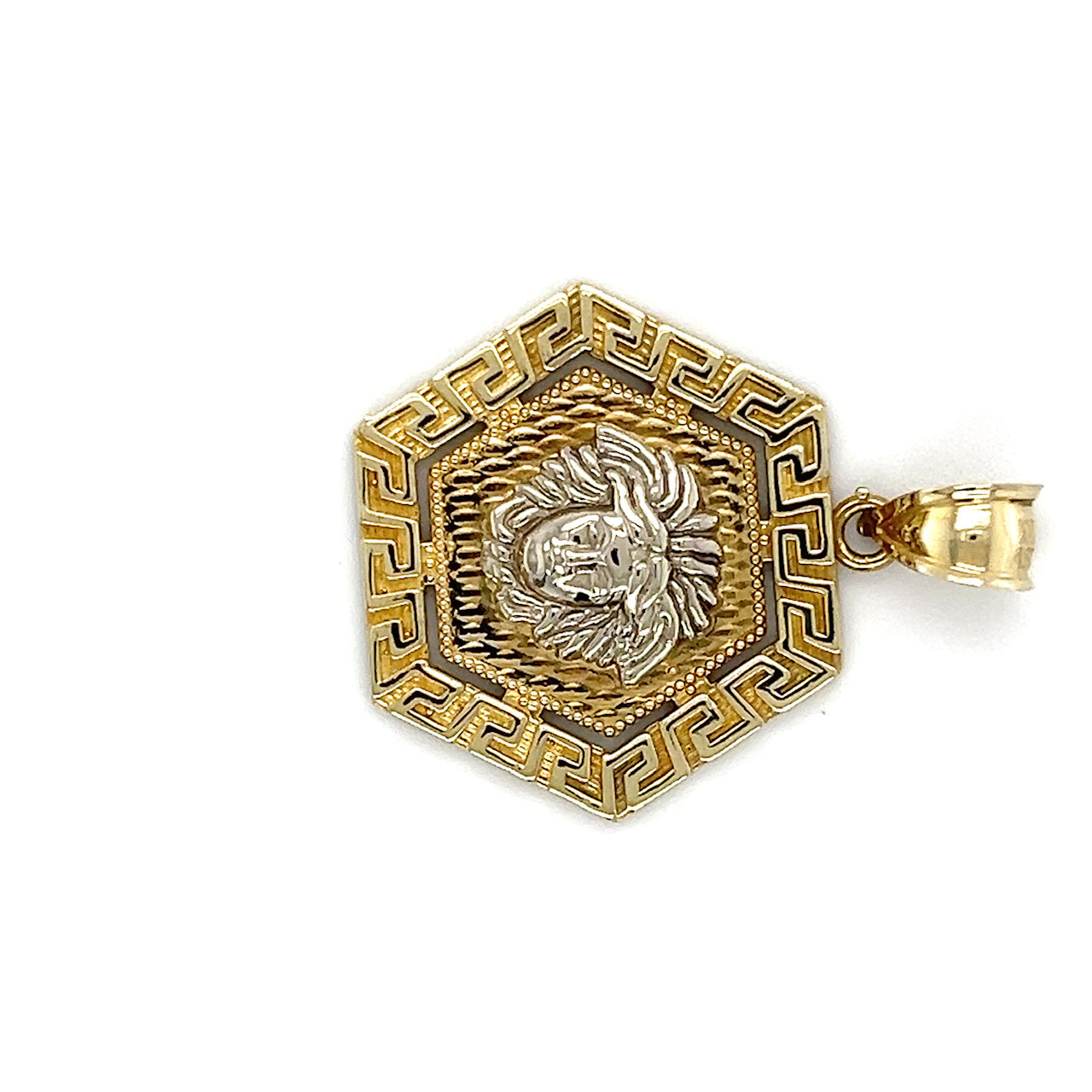 10K Two-Tone Gold Pendant