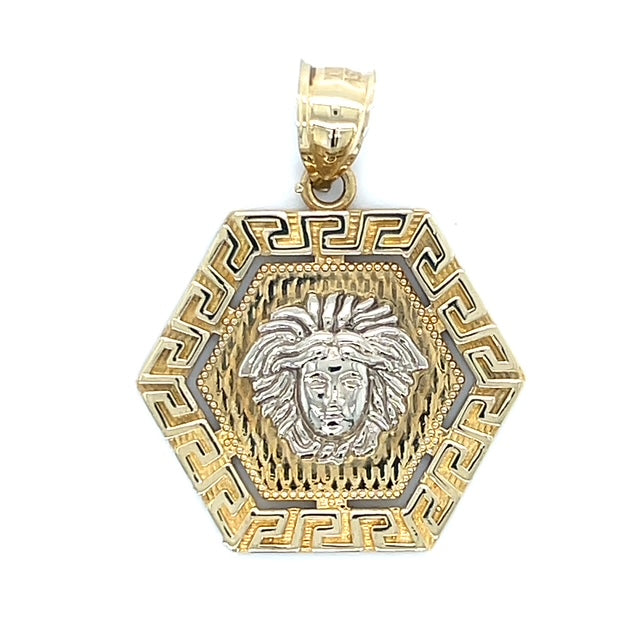 10K Two-Tone Gold Pendant