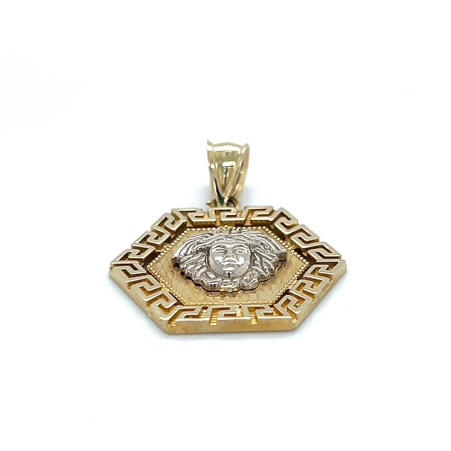 10K Two-Tone Gold Pendant
