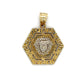 10K Two-Tone Gold Pendant