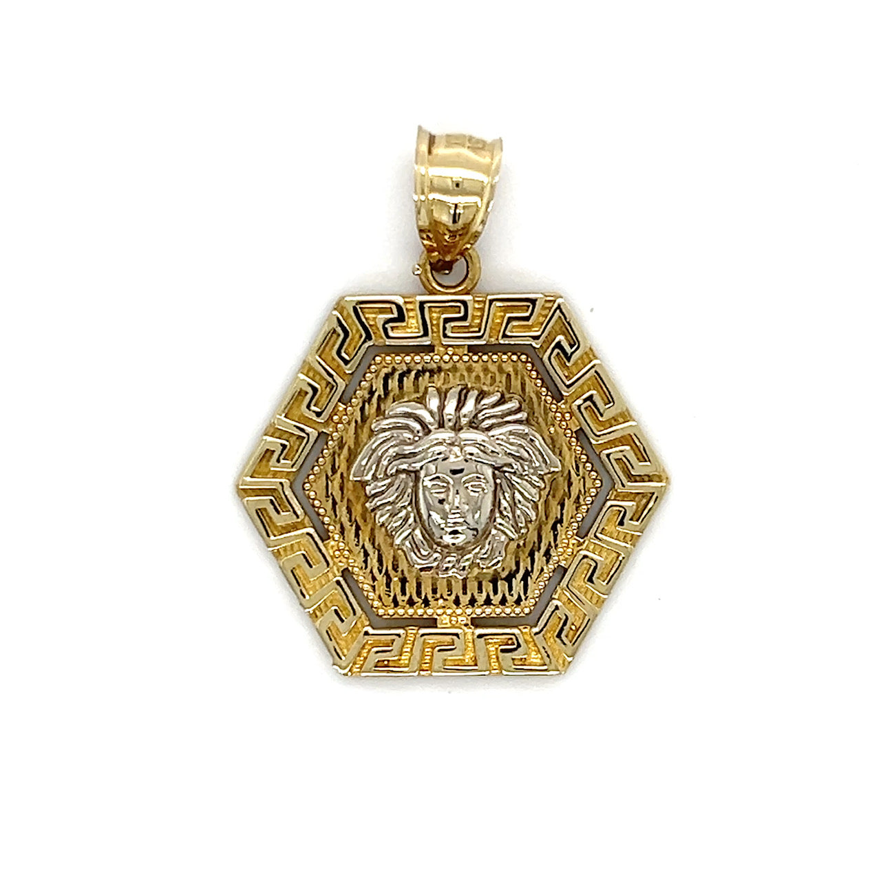 10K Two-Tone Gold Pendant