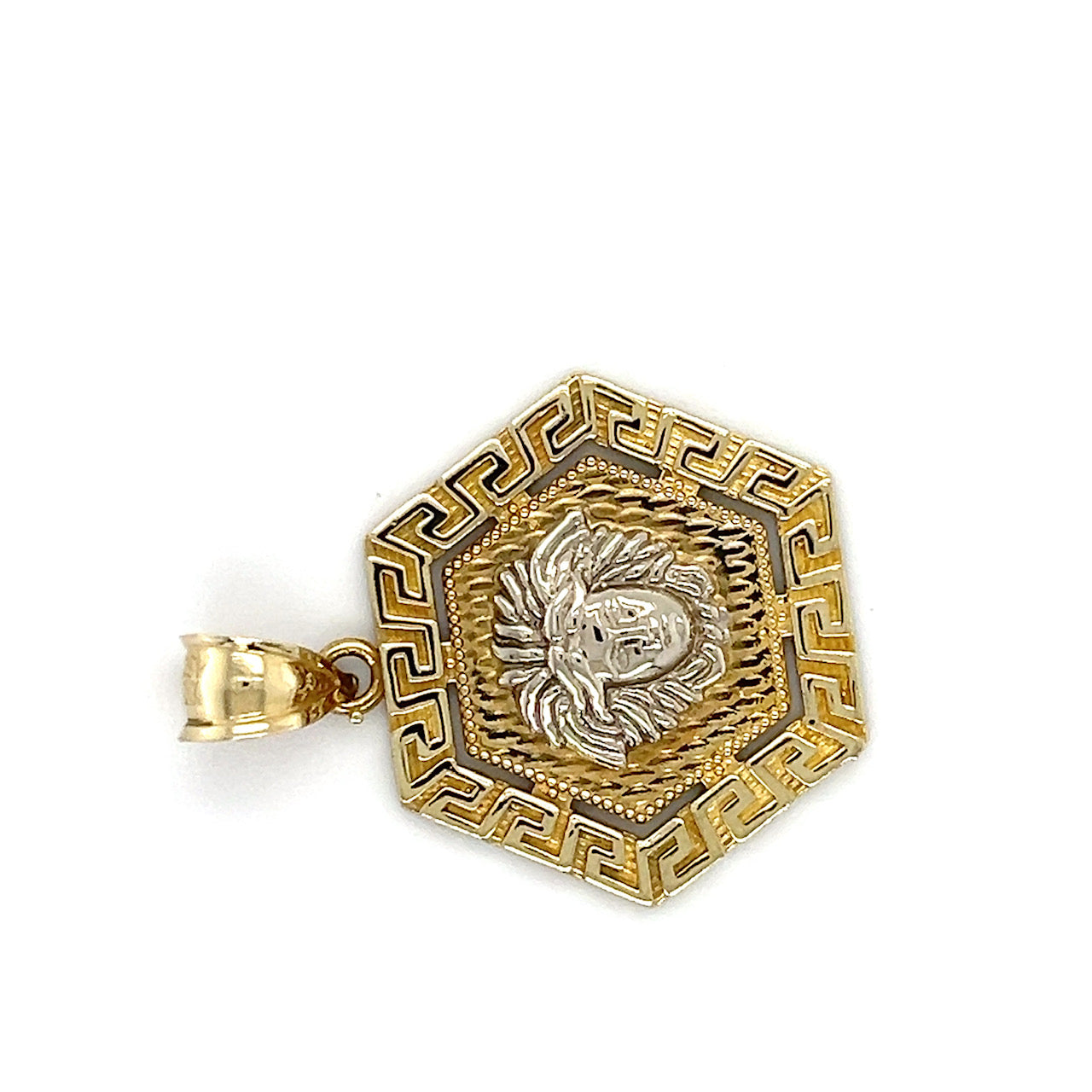 10K Two-Tone Gold Pendant
