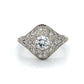 18K White Gold Diamond Lady's Fashion Ring; Size 8