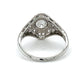 18K White Gold Diamond Lady's Fashion Ring; Size 8
