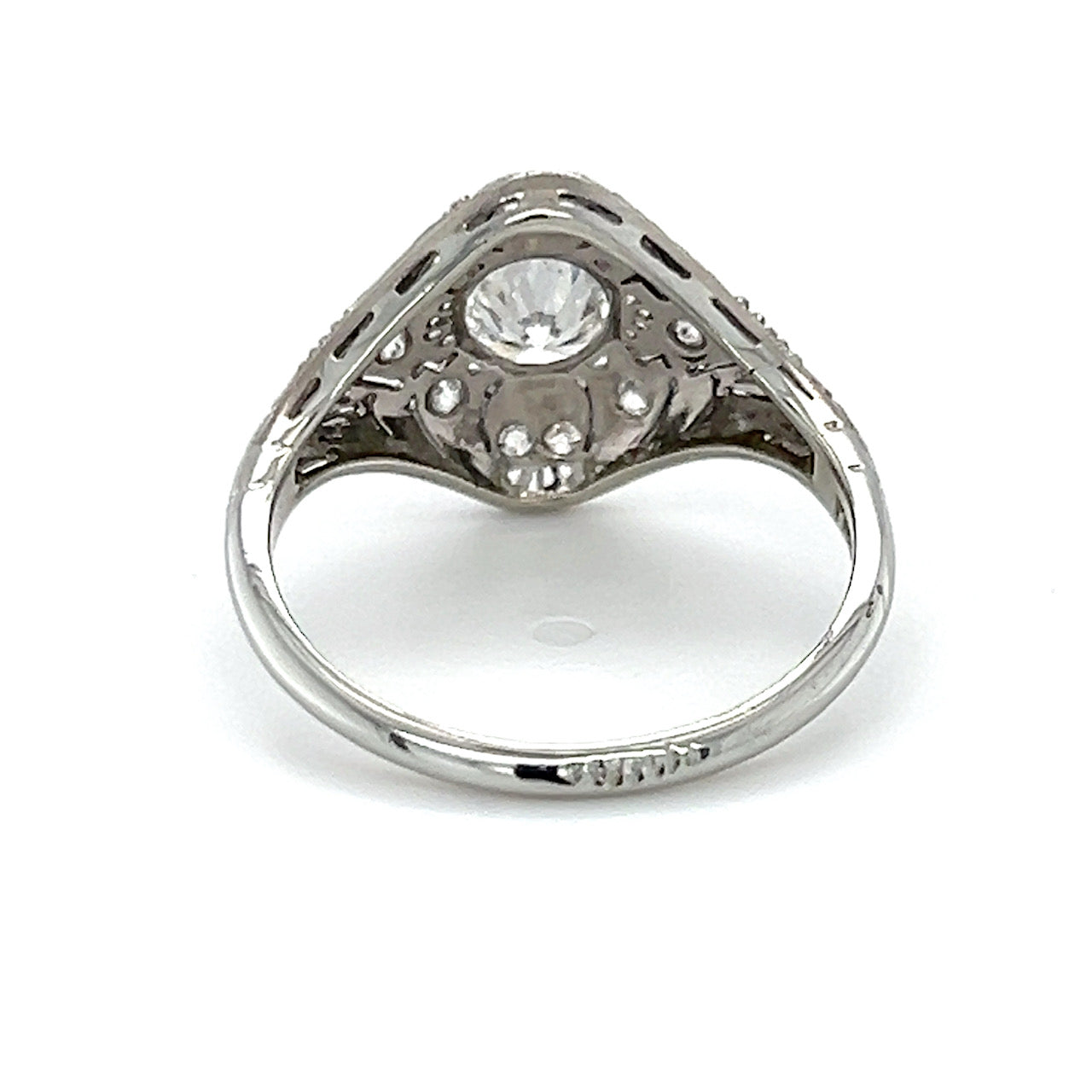 18K White Gold Diamond Lady's Fashion Ring; Size 8