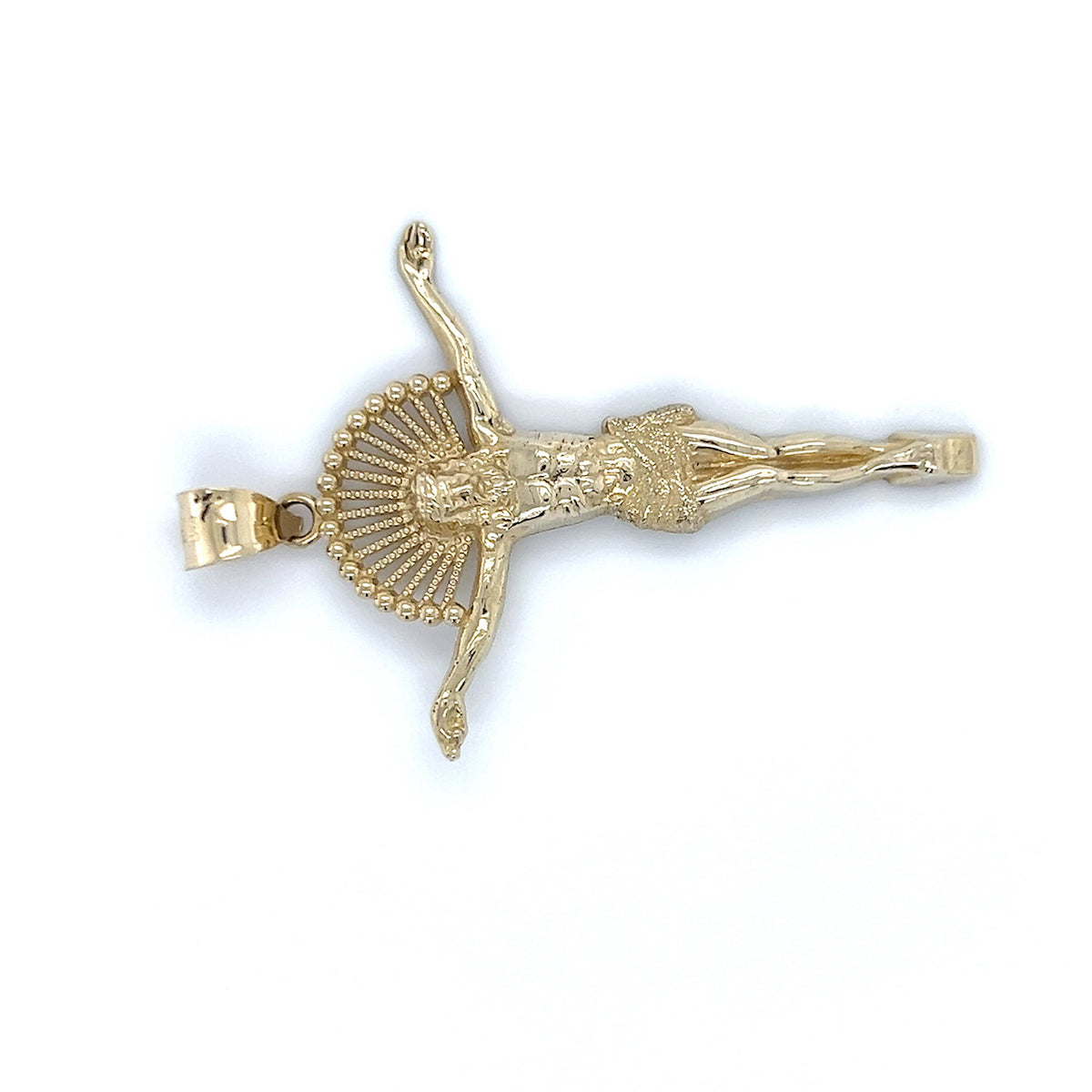 10K Yellow Gold Jesus Pendant