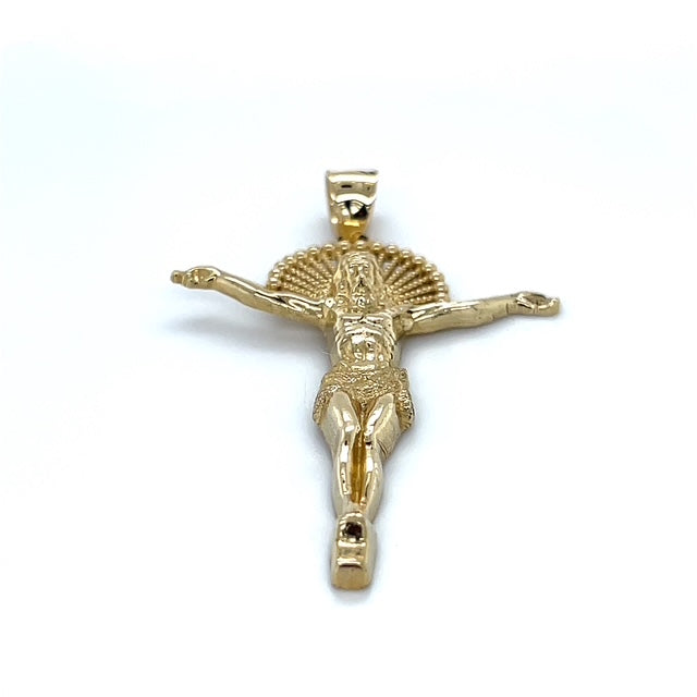 10K Yellow Gold Jesus Pendant