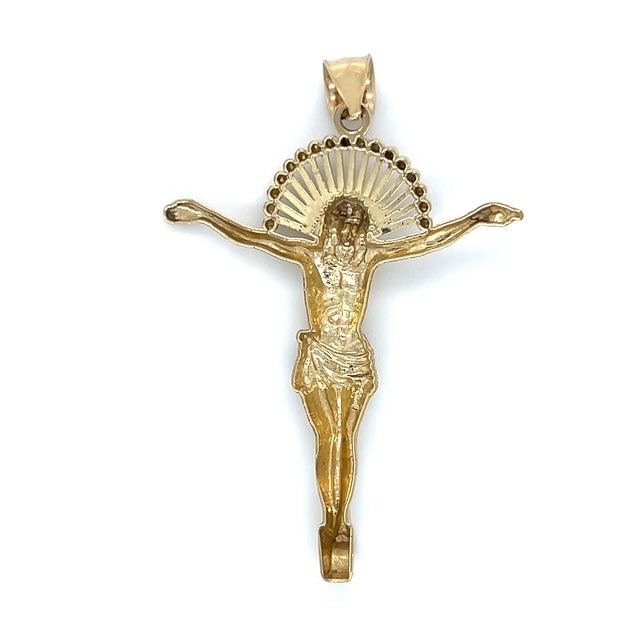 10K Yellow Gold Jesus Pendant