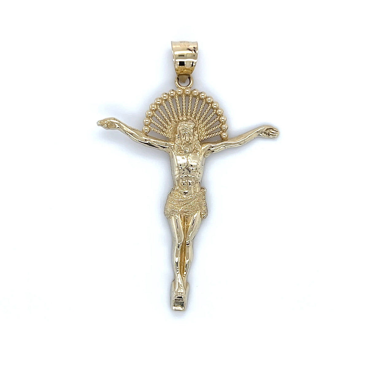 10K Yellow Gold Jesus Pendant