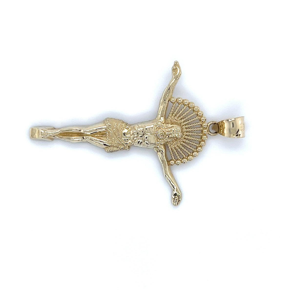 10K Yellow Gold Jesus Pendant