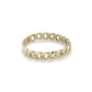 10K Yellow Gold Chain Link Ring; Size 8