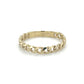 10K Yellow Gold Chain Link Ring; Size 8