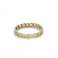 10K Yellow Gold Chain Link Ring; Size 8
