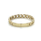 10K Yellow Gold Chain Link Ring; Size 8