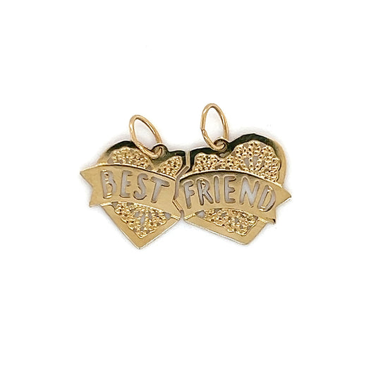 14K Yellow Gold "Best Friend" Pendant