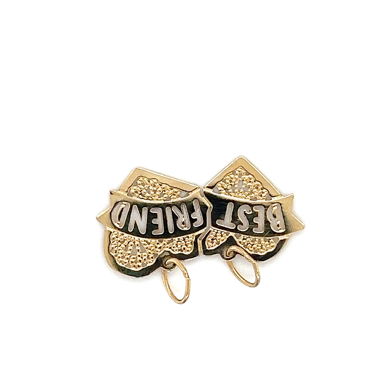 14K Yellow Gold "Best Friend" Pendant