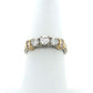 14K Yellow Gold Diamond Lady's Fashion Ring; Size 7
